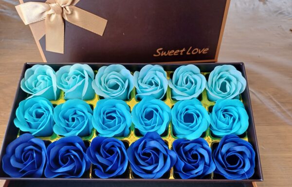 zeepbloemen blauw 18 st