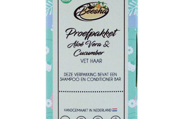 proefpakket shamoo en conditioner aloe vera&cucumber