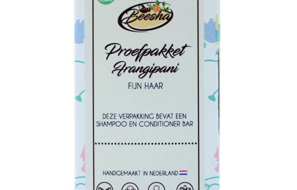 proefpakket shampoo&conditioner bar frangipani